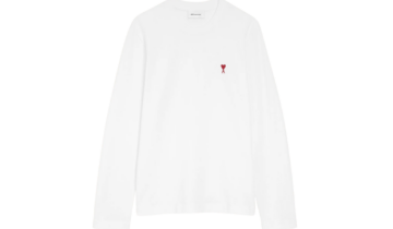 Ami Paris Ami De Coeur Long Sleeve T-Shirt White