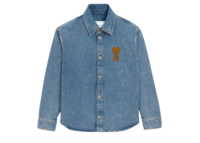 Ami Paris Ami De Coeur Overshirt Blue