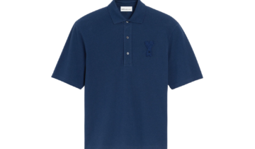 Ami Paris Ami De Coeur Polo Blue