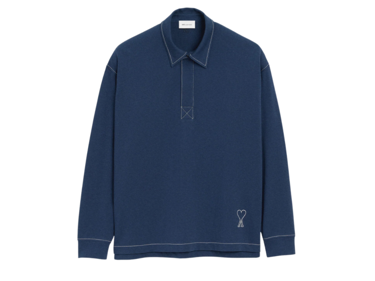 ami paris ami de coeur polo blue 1 1