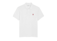 ami paris ami de coeur polo shirt white red 1 1