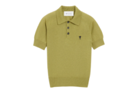 ami paris ami de coeur short sleeve polo green 1 1