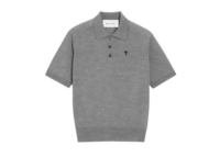 ami paris ami de coeur short sleeve polo grey 1 1