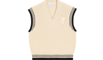 Ami Paris Ami De Coeur Sleeveless Ribbed Sweater White