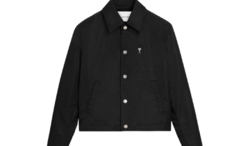 Ami Paris Ami De Coeur Stud Buttoned Jacket Black