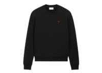 ami paris ami de coeur sweatshirt black red 1 1
