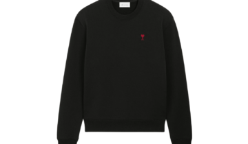 Ami Paris Ami De Coeur Sweatshirt Black Red