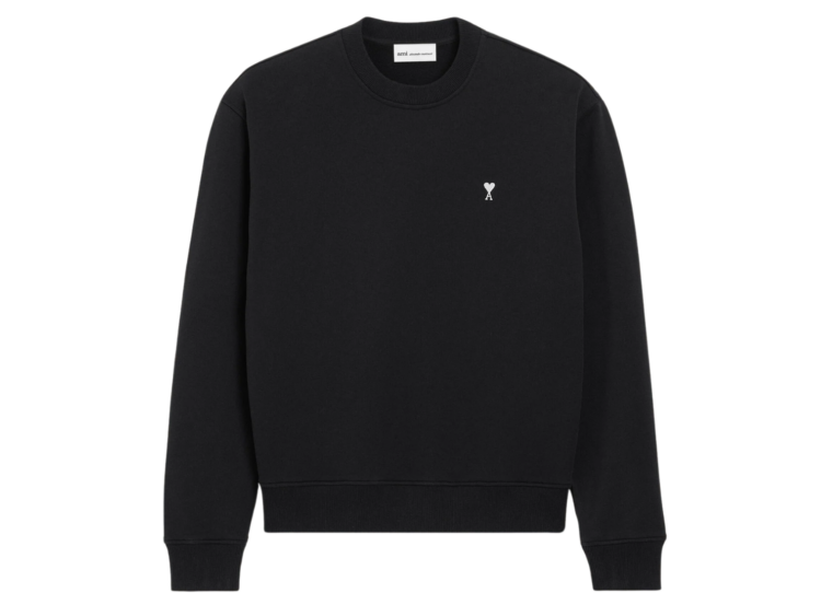 ami paris ami de coeur sweatshirt black 1 1