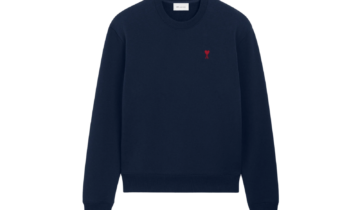 Ami Paris Ami De Coeur Sweatshirt Blue Red