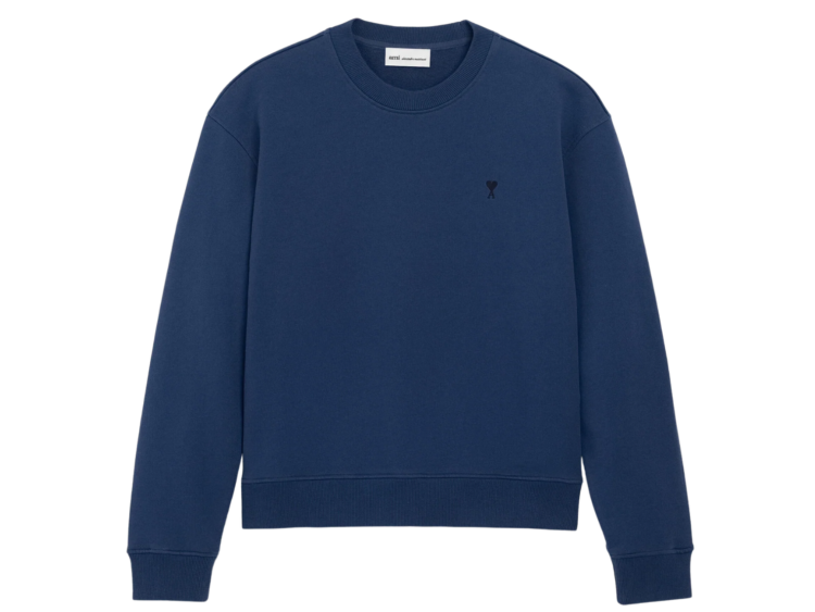 ami paris ami de coeur sweatshirt blue 1 1