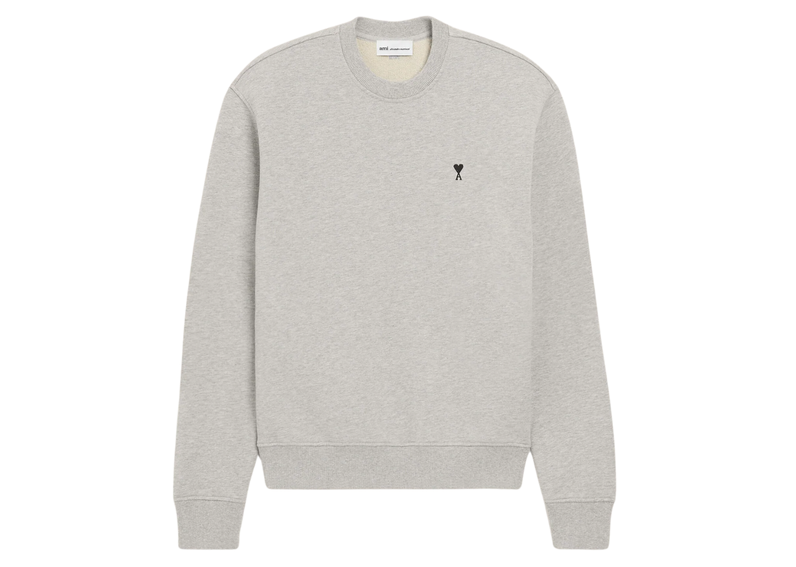 ami paris ami de coeur sweatshirt grey 1 1