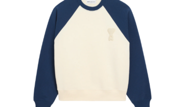 Ami Paris Ami De Coeur Sweatshirt White Blue