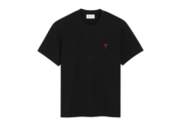 Ami Paris Ami De Coeur T-Shirt Black Red