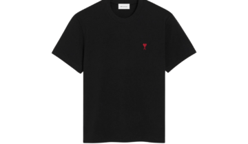 Ami Paris Ami De Coeur T-Shirt Black Red