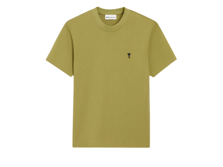 ami paris ami de coeur t shirt green 1 1