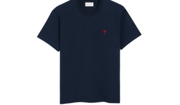 Ami Paris Ami De Coeur T-Shirt Night Blue Red