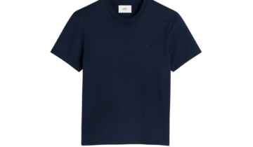 Ami Paris Ami De Coeur T-Shirt Night Blue