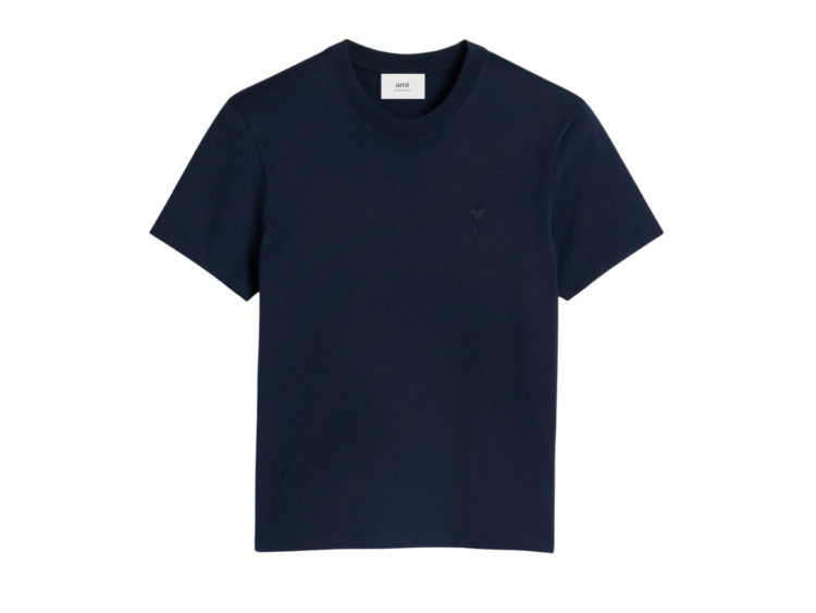 ami paris ami de coeur t shirt night blue 1 1
