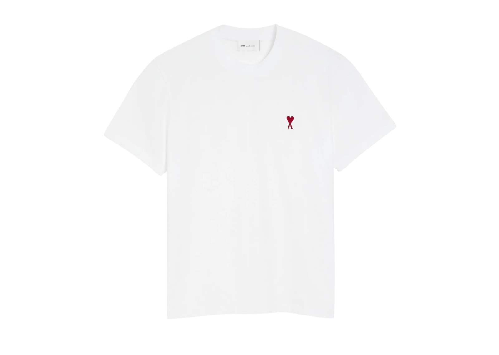 ami paris ami de coeur t shirt white red 1 1