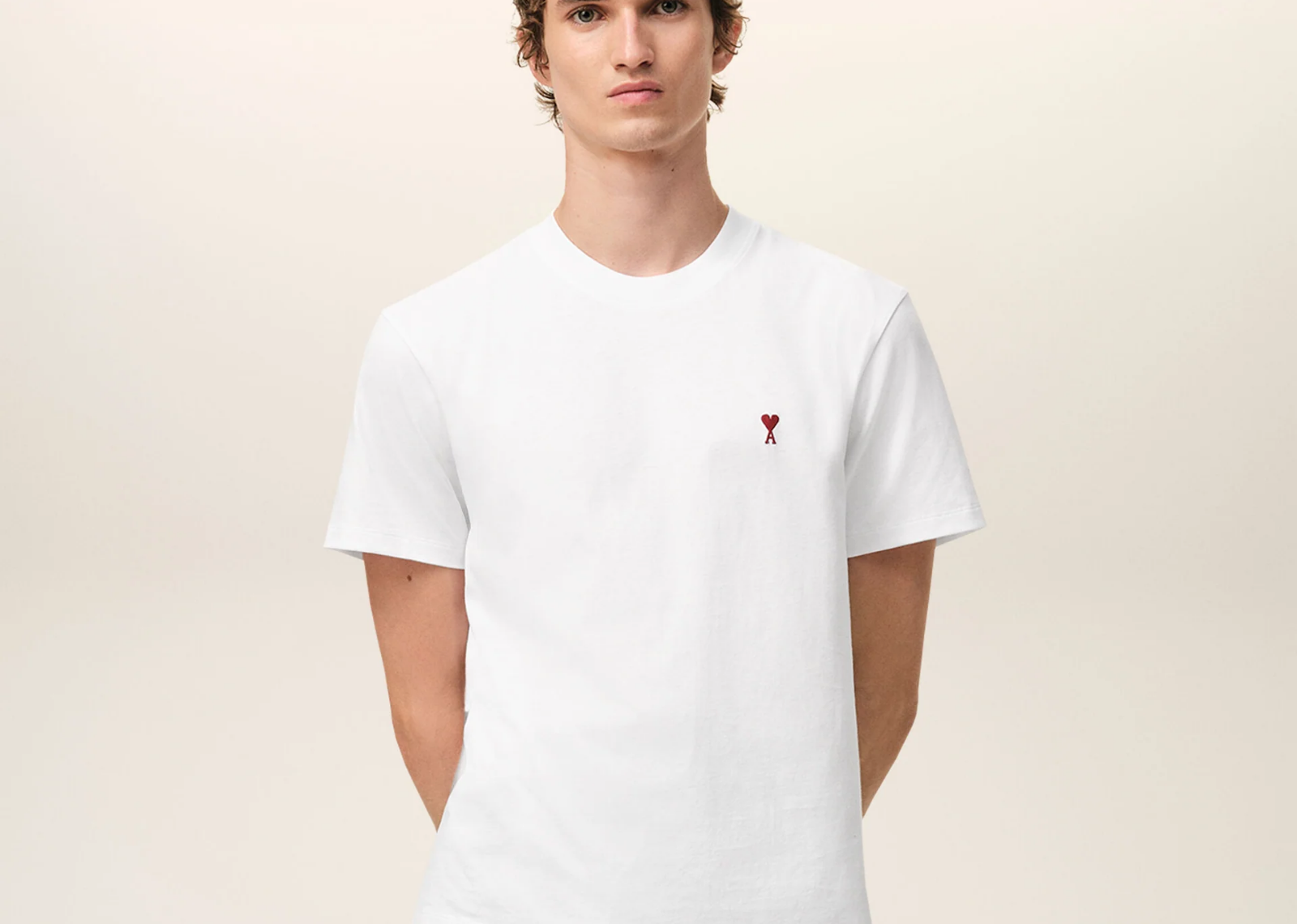 ami paris ami de coeur t shirt white red 2 1