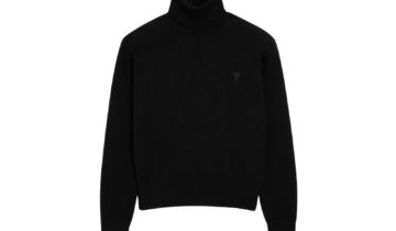 Ami Paris Ami De Coeur Turtle Neck Sweater Black