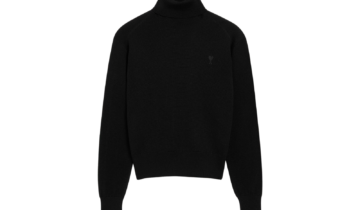Ami Paris Ami De Coeur Turtle Neck Sweater Black/Black
