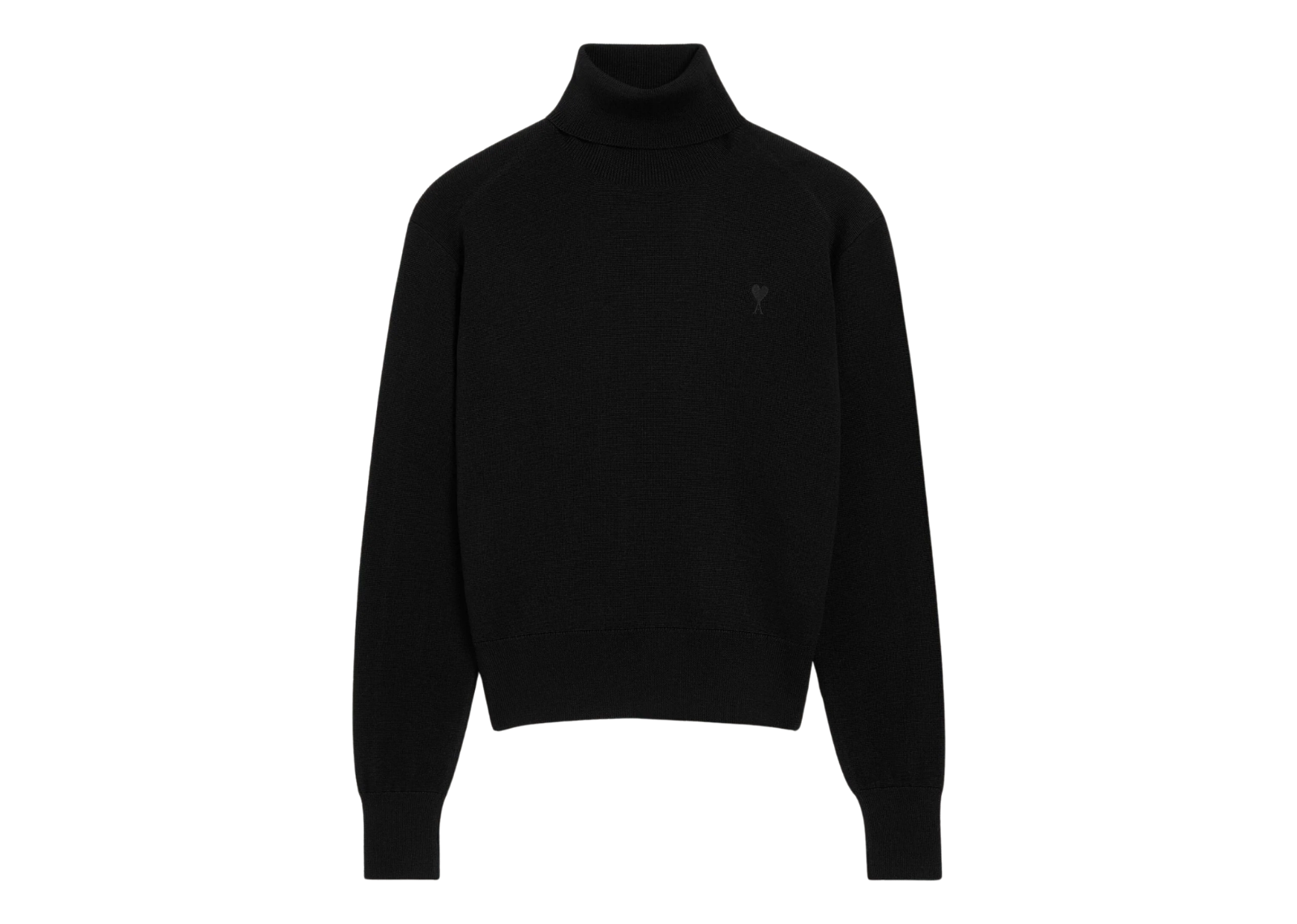 ami paris ami de coeur turtle neck sweater blackblack 1 1
