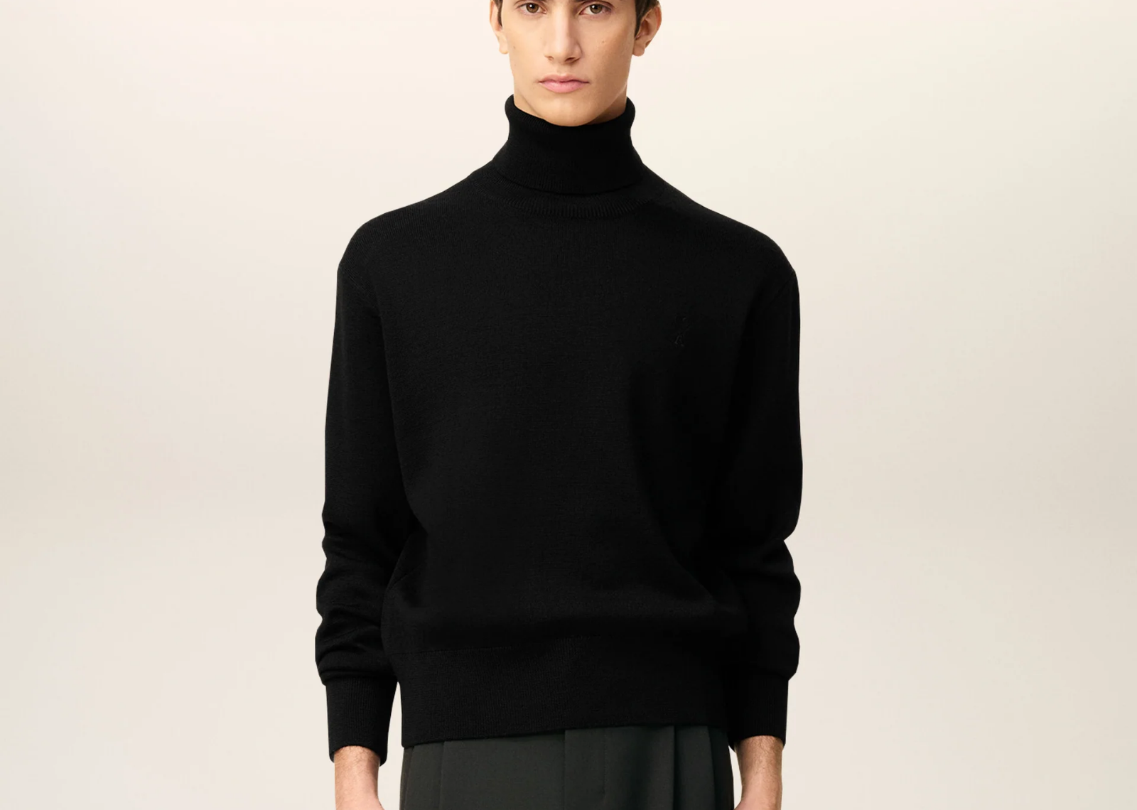 ami paris ami de coeur turtle neck sweater blackblack 2 1
