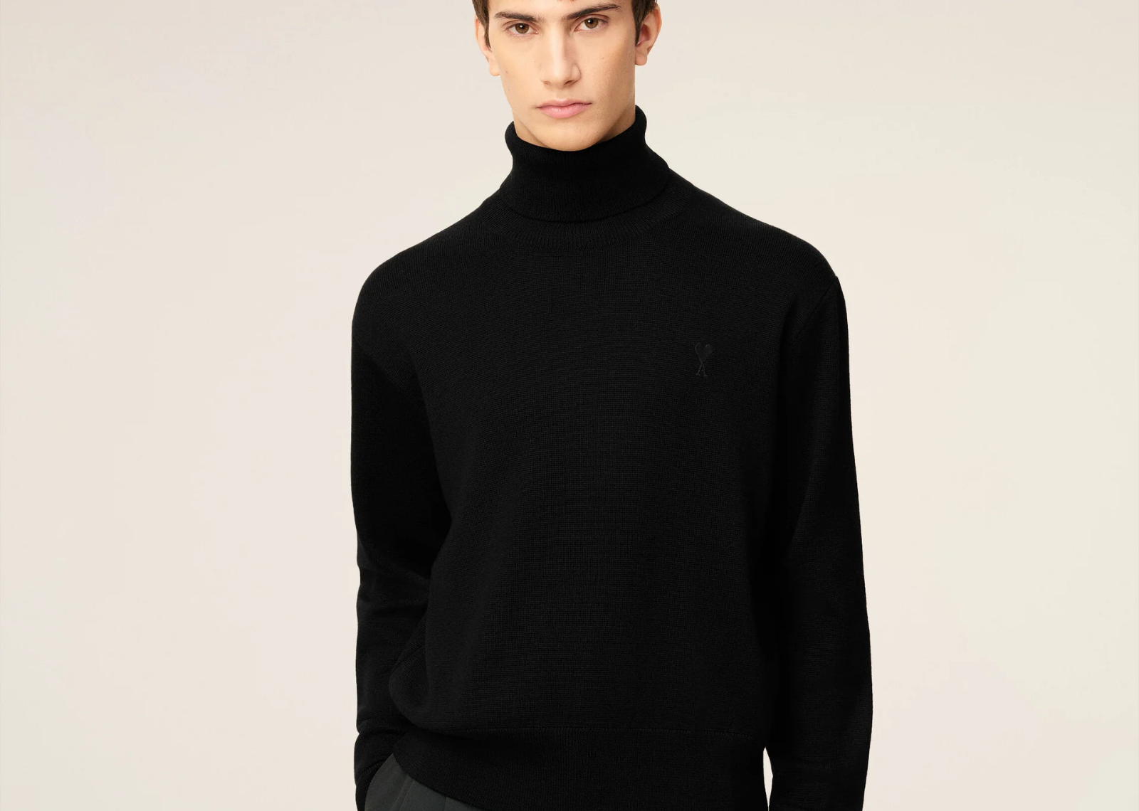 ami paris ami de coeur turtle neck sweater blackblack 3 1