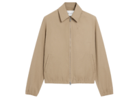 Ami Paris Ami De Coeur Zipped Jacket Beige