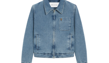 Ami Paris Ami De Coeur Zipped Jacket Blue