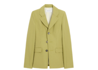 Ami Paris New Wool Single Breasted Fitted Jacket Green