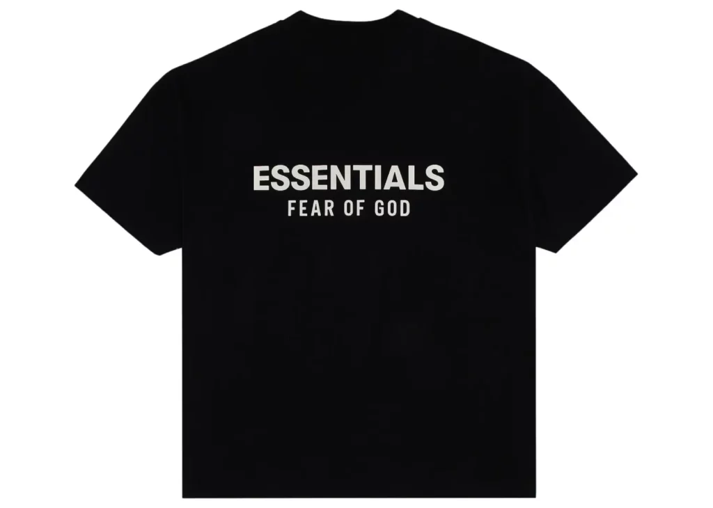 Fear of God Essentials Classic Short Sleeve Tee Jet Black ...