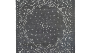 Kujten Extra Large Cashmere Bandana Effy Black