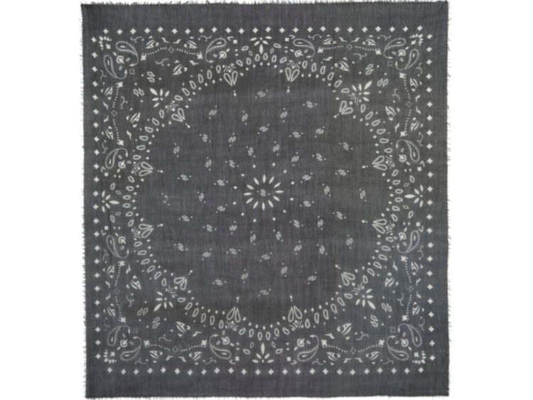 kujten extra large cashmere bandana effy black 1 1