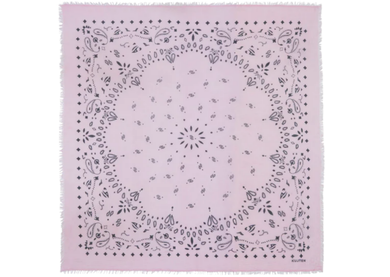 Kujten Extra Large Cashmere Bandana Effy Bubble Pink