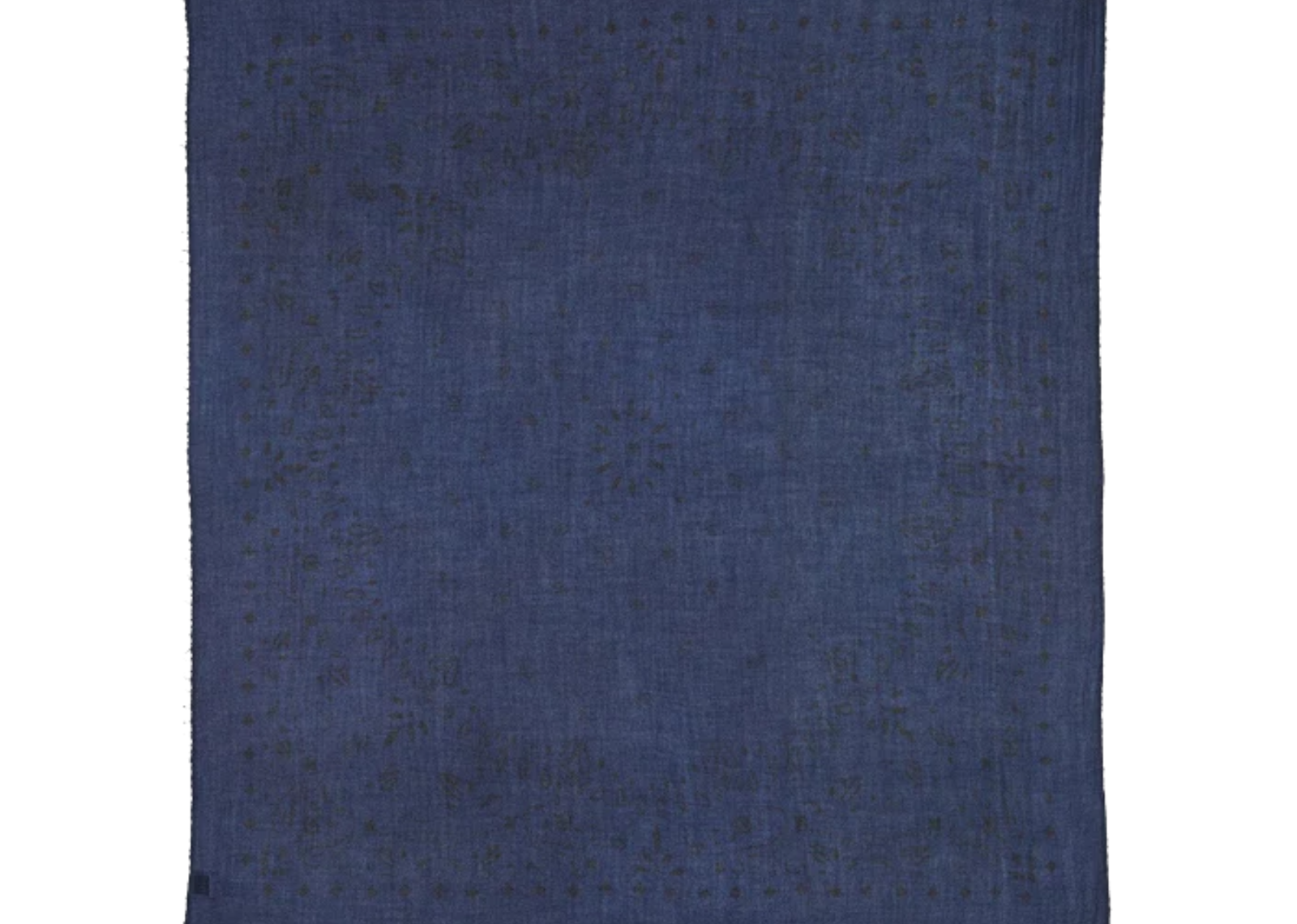 kujten extra large cashmere bandana effy dark navy blue 1 1