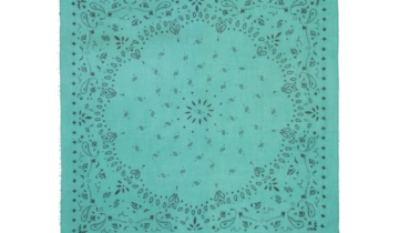 Kujten Extra Large Cashmere Bandana Effy Emerald Green