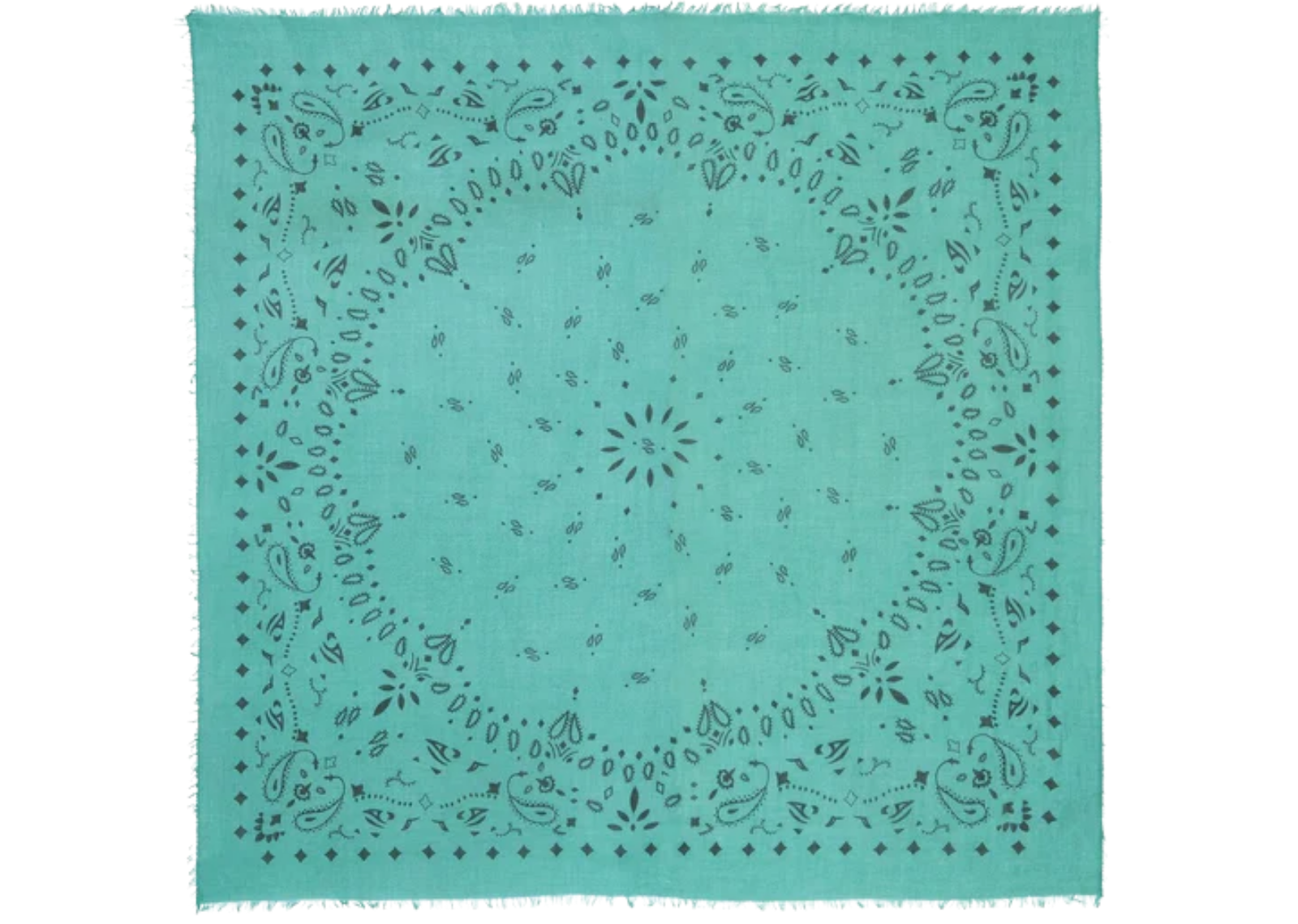 kujten extra large cashmere bandana effy emerald green 1 1