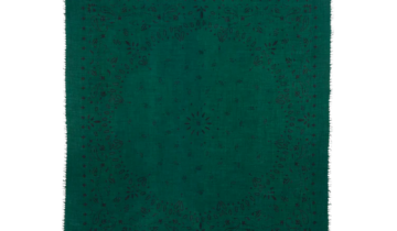 Kujten Extra Large Cashmere Bandana Effy Forest Green