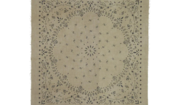 Kujten Extra Large Cashmere Bandana Effy Marl Khaki