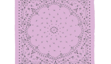 Kujten Extra Large Cashmere Bandana Effy Morning Pink