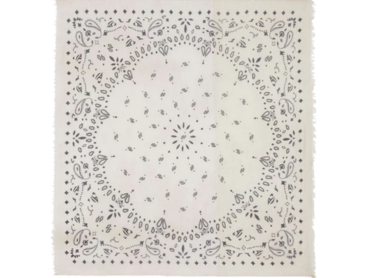 kujten extra large cashmere bandana effy oats white 1 1