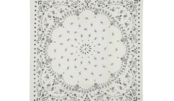 Kujten Extra Large Cashmere Bandana Effy White