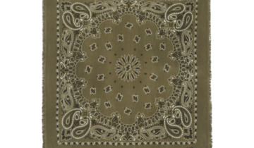 Kujten Large Cashmere Bandana Hachiko Bico Cactus