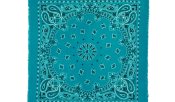 Kujten Large Cashmere Bandana Hachiko Bico Jade Green