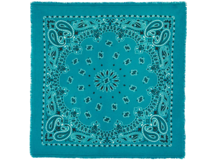 kujten large cashmere bandana hachiko bico jade green 1 1