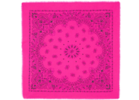 kujten large cashmere bandana hachiko bico neon pink 1 1