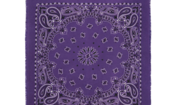 Kujten Large Cashmere Bandana Hachiko Bico Purple