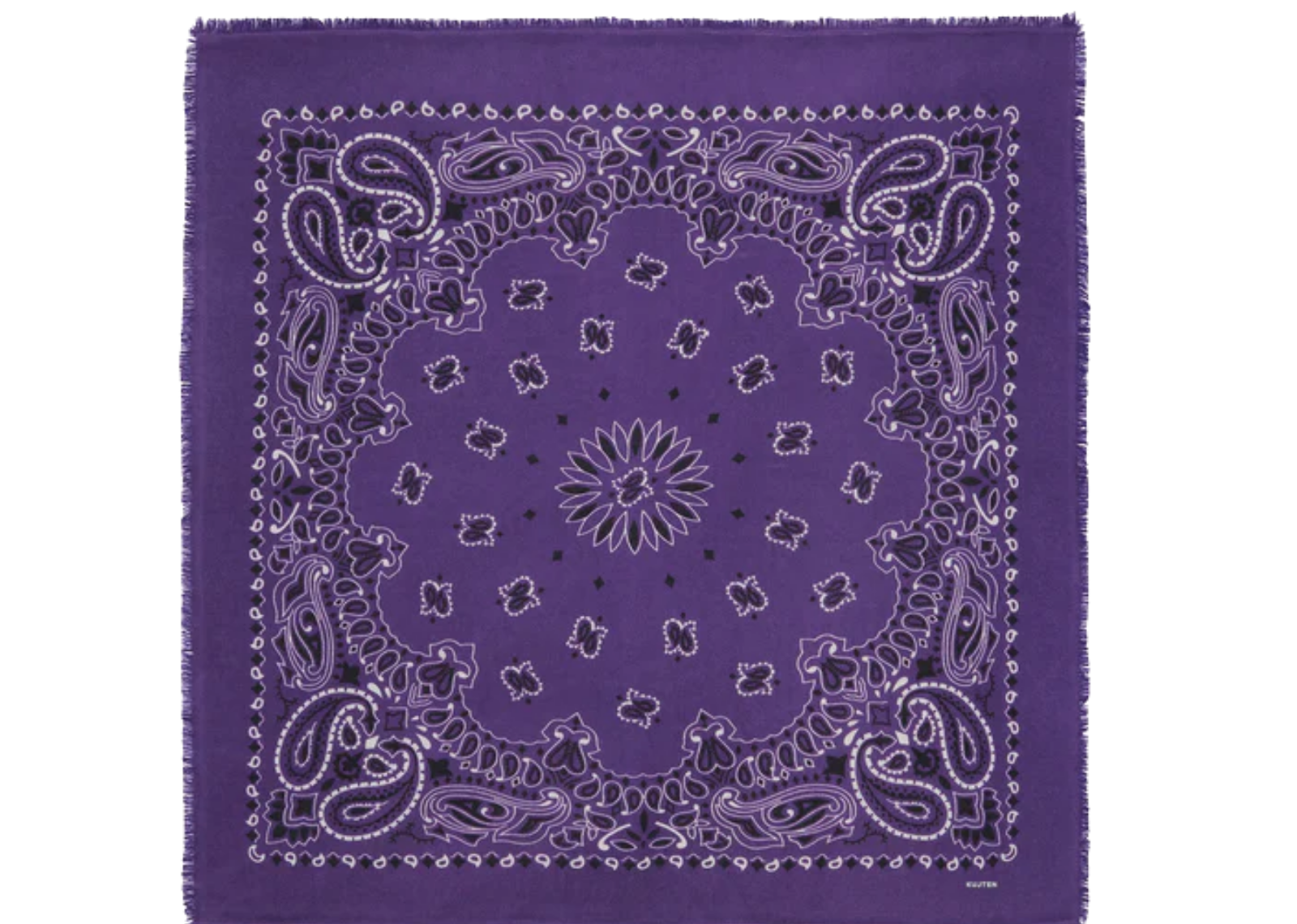kujten large cashmere bandana hachiko bico purple 1 1